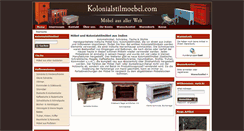 Desktop Screenshot of kolonialstilmoebel.com
